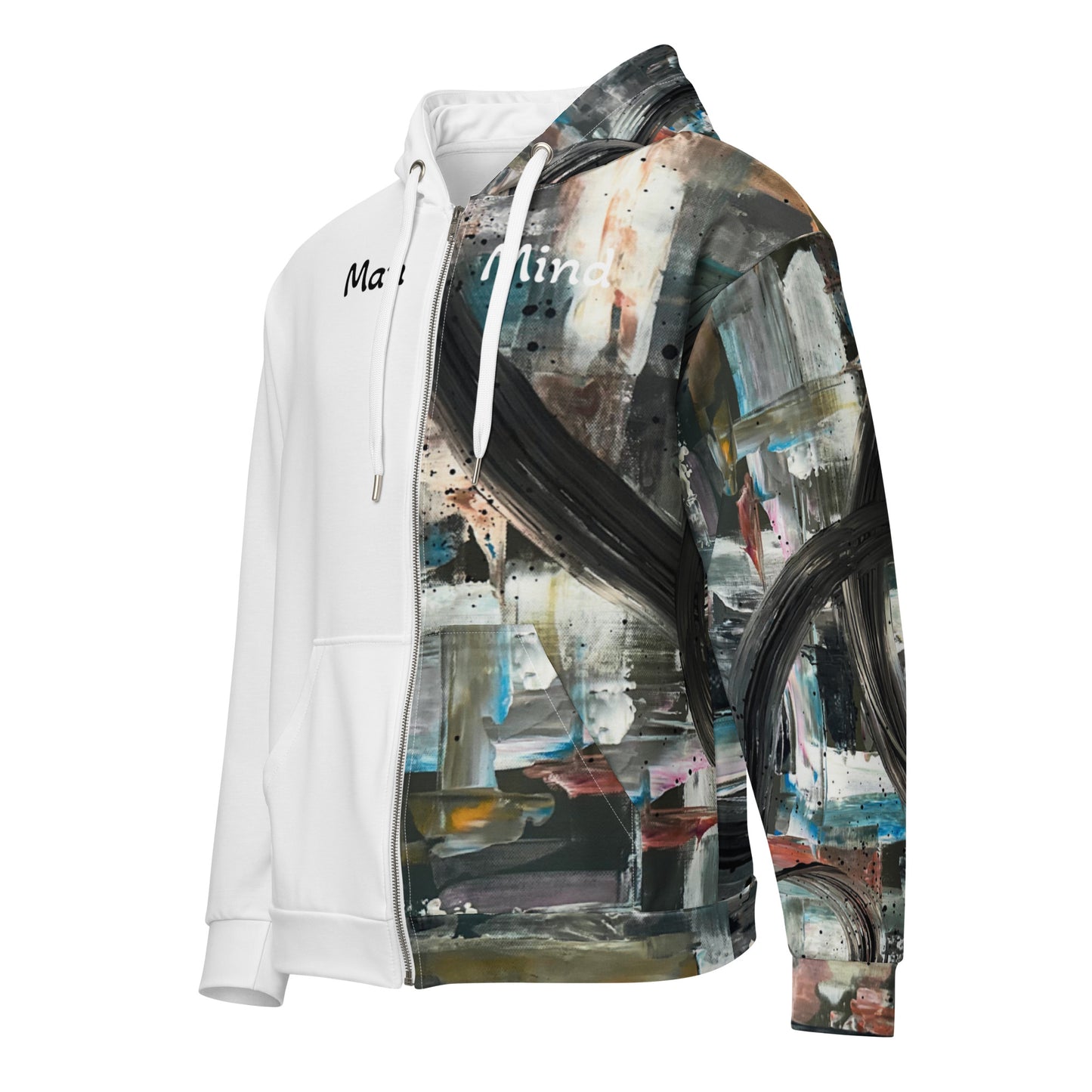 Resilience ManMind zip Hoodie Half & Half