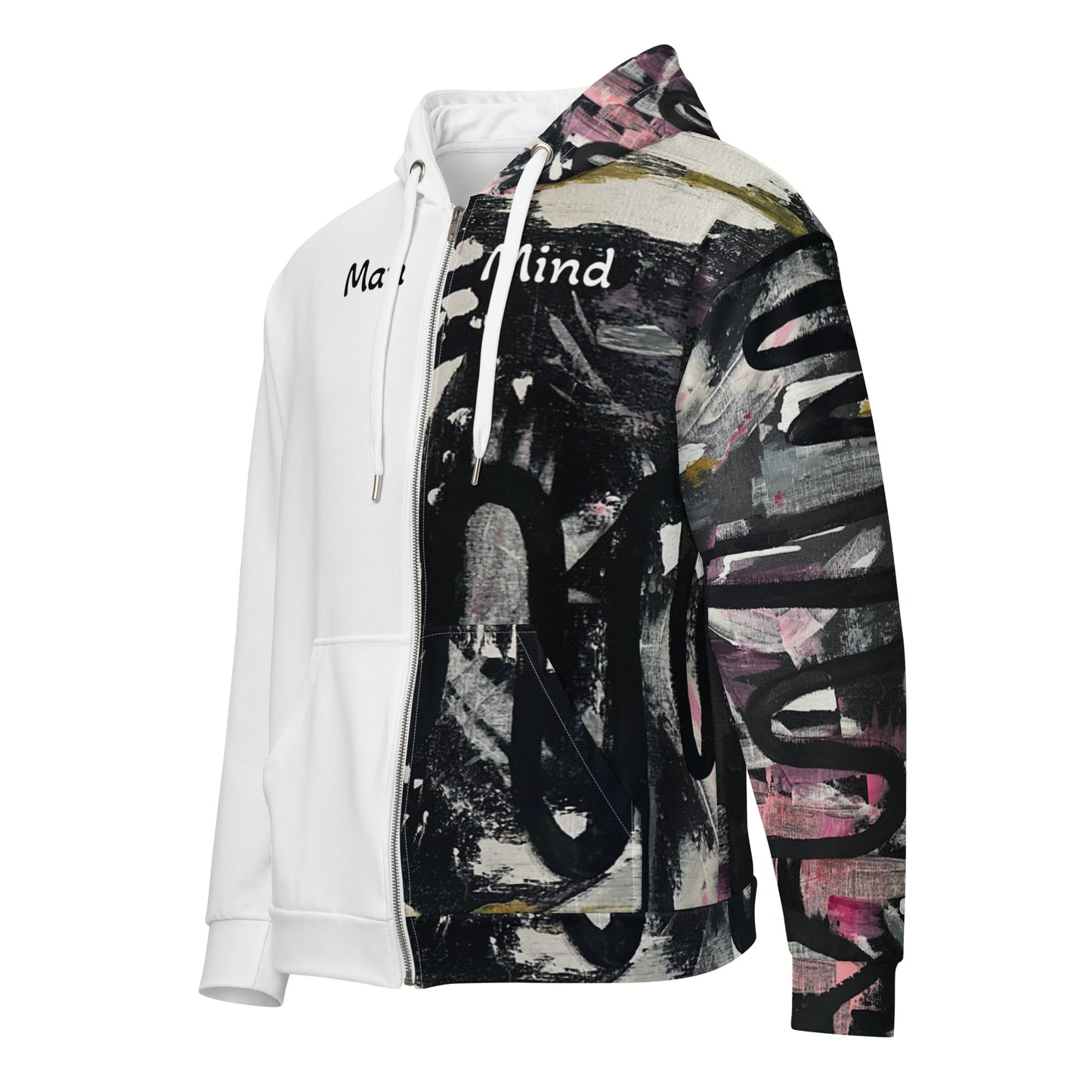 Courage ManMind zip Hoodie Half & Half