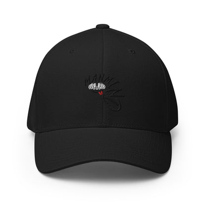 ManMind Embroidered Structured Twill Cap Black