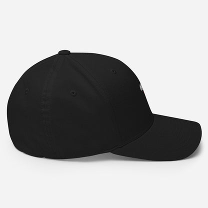 ManMind Embroidered Structured Twill Cap Black