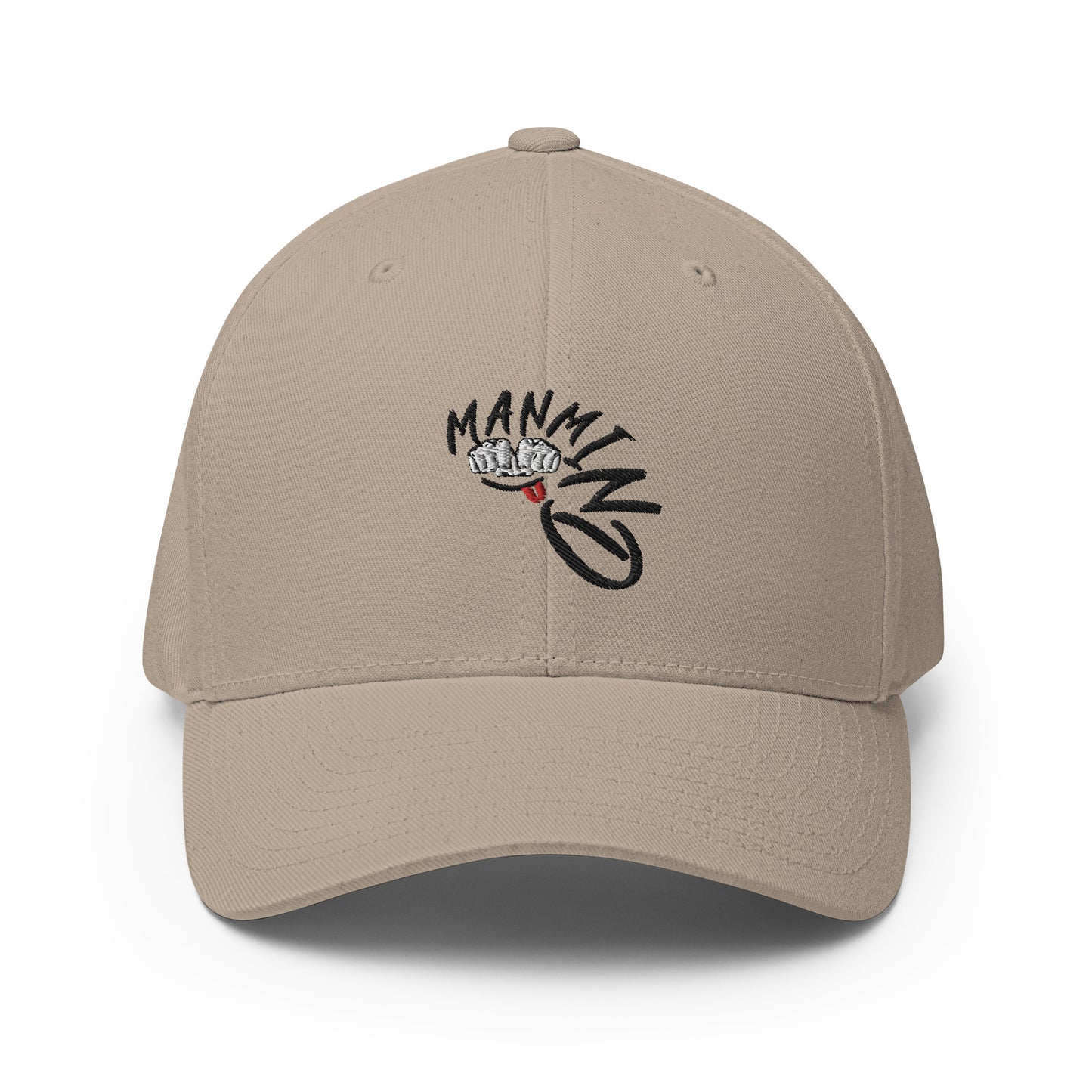 ManMind Embroidered Structured Twill Cap Khaki