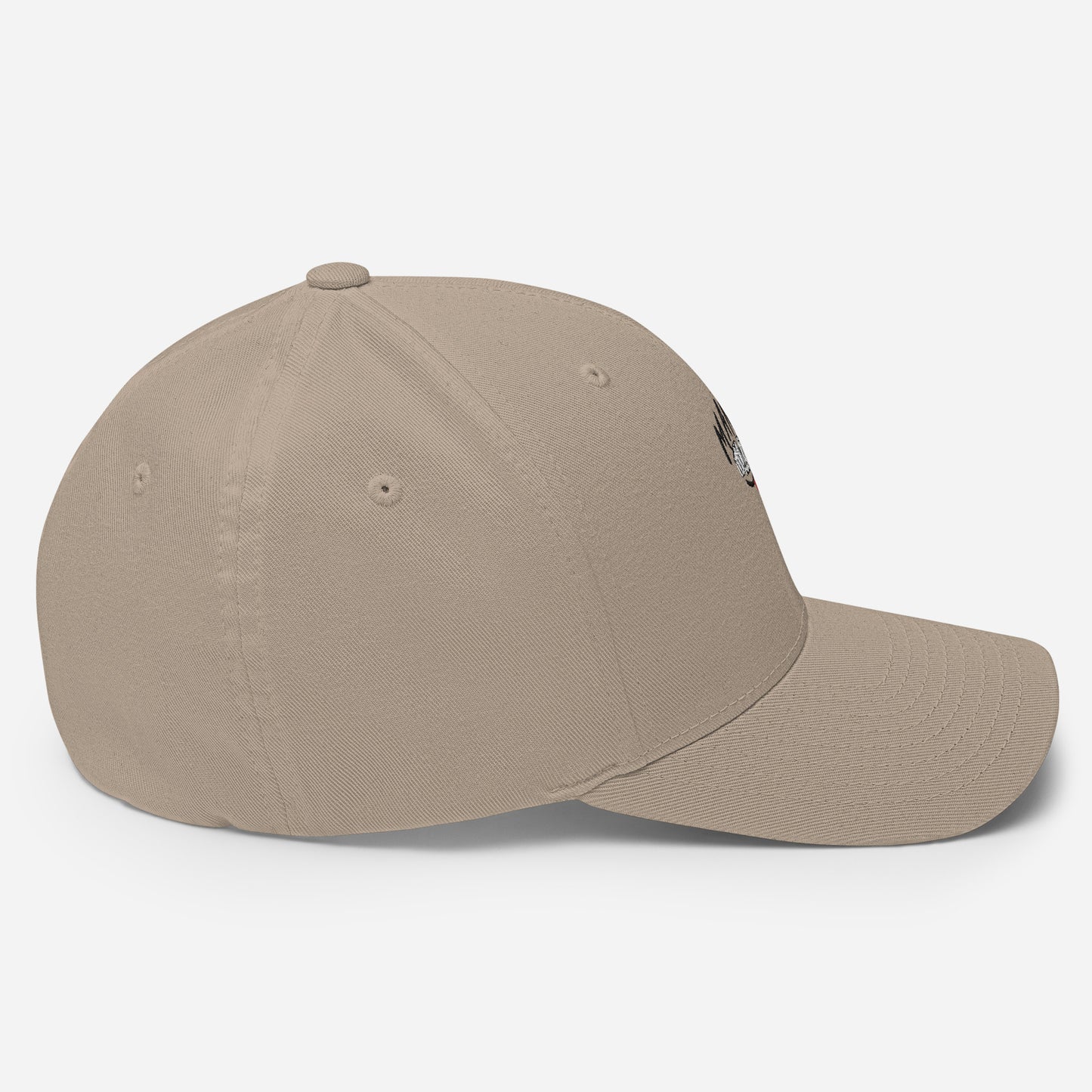 ManMind Embroidered Structured Twill Cap Khaki