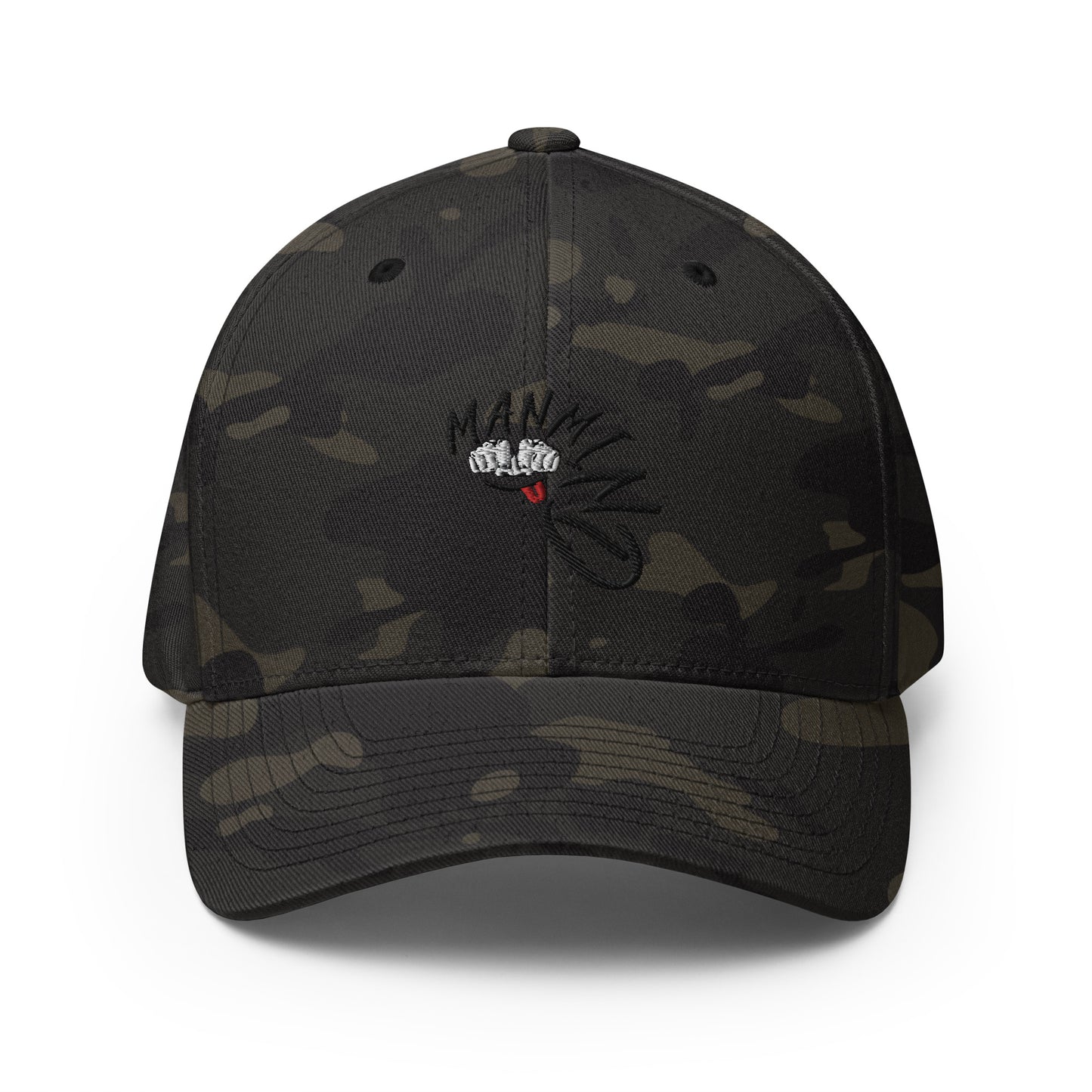 ManMind  Embroidered Structured Twill Cap Camo