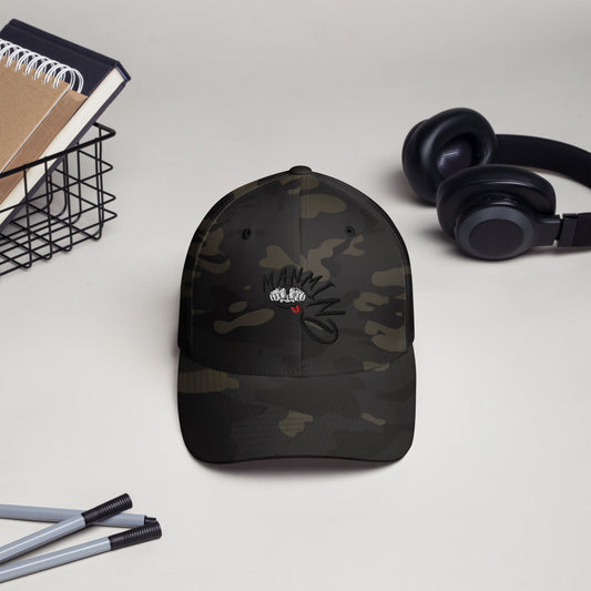 ManMind  Embroidered Structured Twill Cap Camo