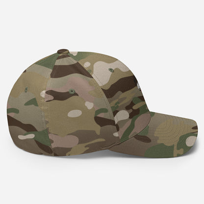 ManMind Embroidered Structured Twill Cap Multi Camo