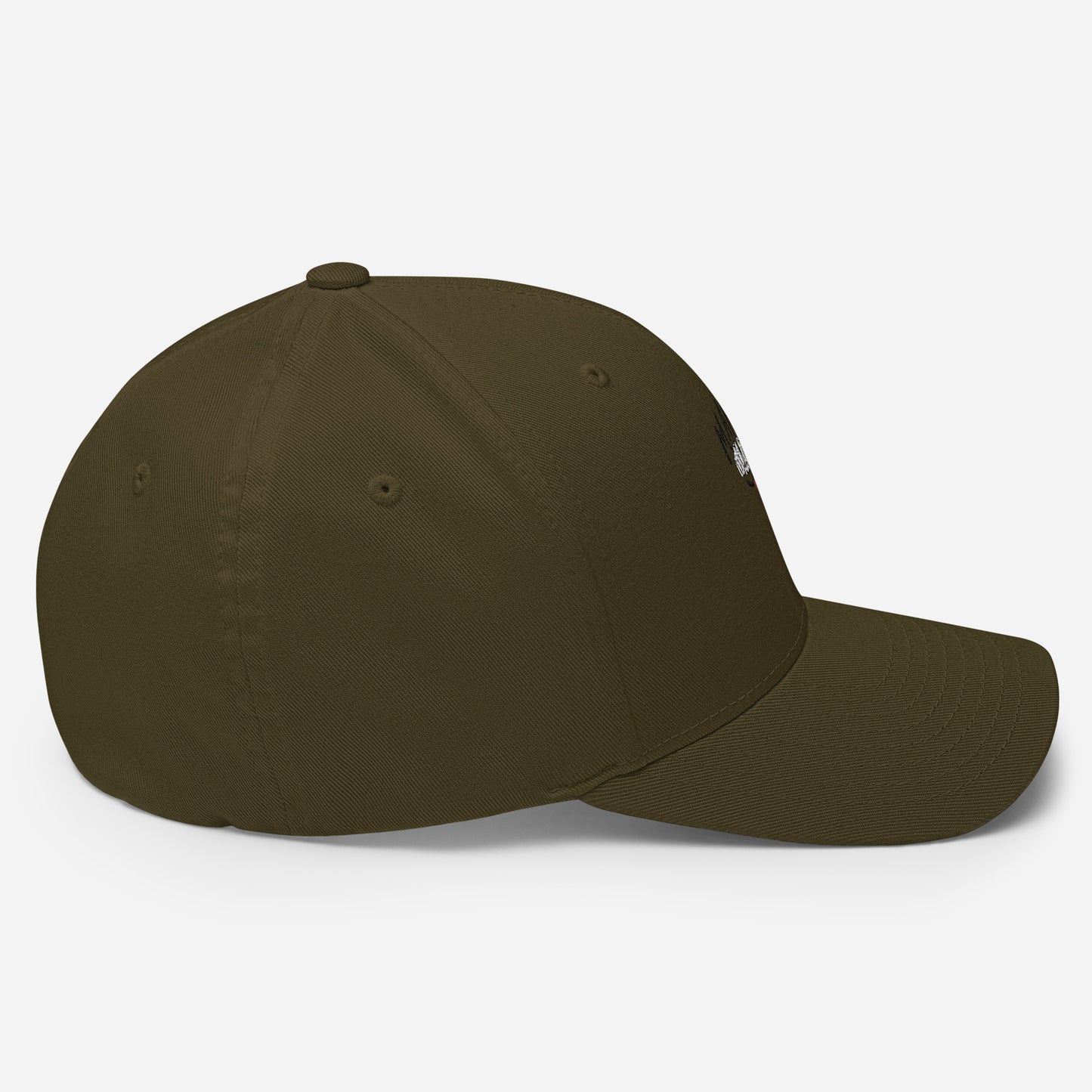 ManMind Embroidered Structured Twill Cap Olive