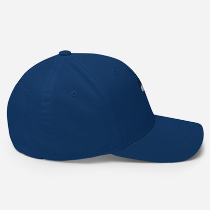 ManMind Embroidered Structured Twill Cap Royal Blue