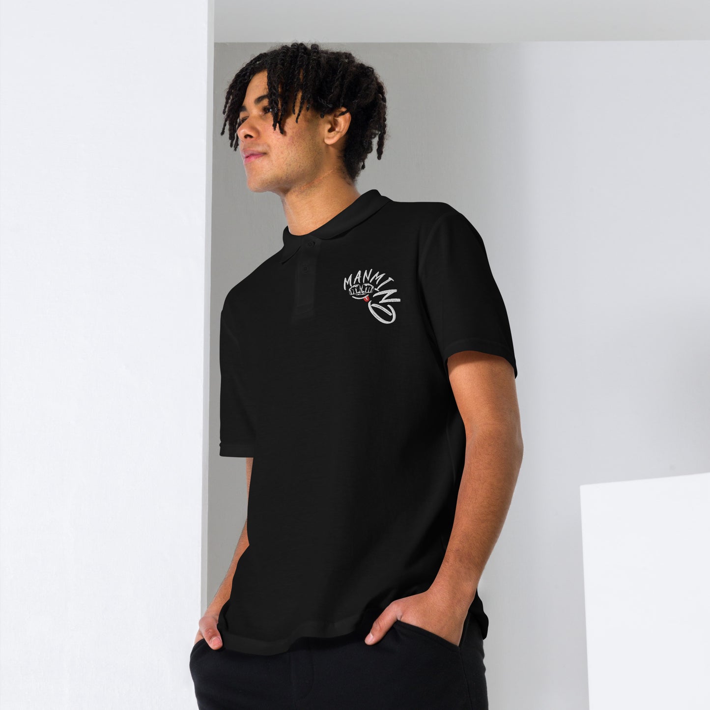 ManMind polo shirt Black