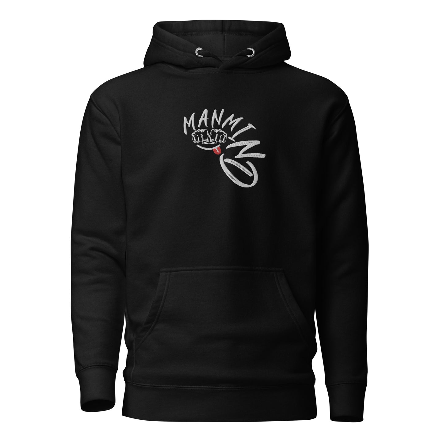 ManMind Embroidered Hoodie Black