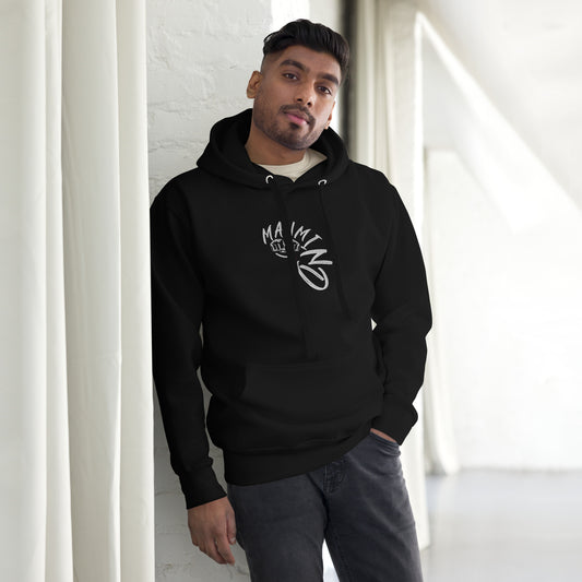 ManMind Embroidered Hoodie Black