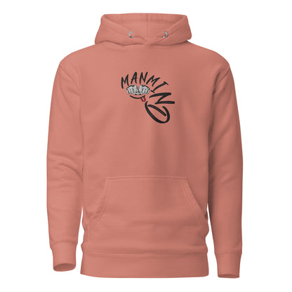 ManMind Embroidered Hoodie Dusty Rose