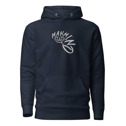 ManMind Embroidered Hoodie Navy