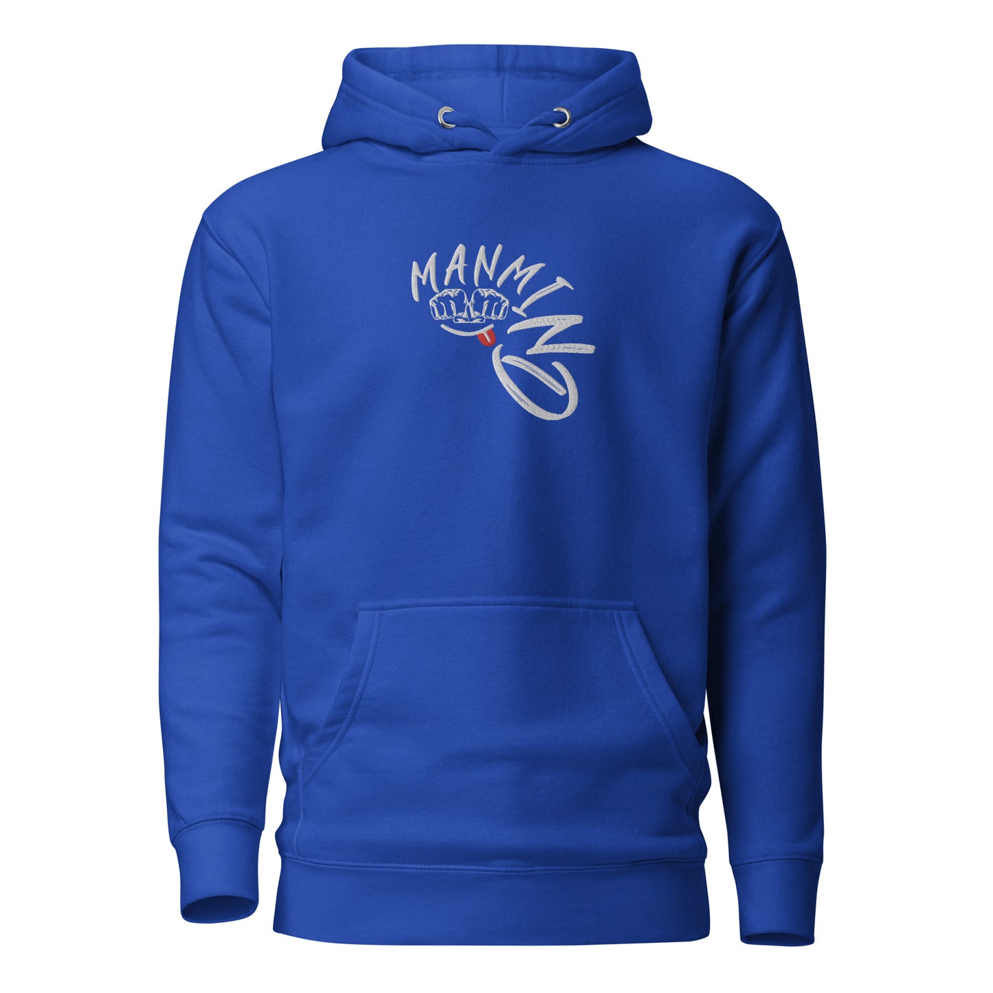 ManMind Embroidered Hoodie Royal Blue