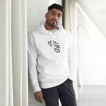 ManMind Embroidered Hoodie White