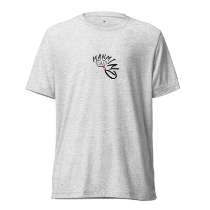 ManMind Short sleeve t-shirt White Fleck